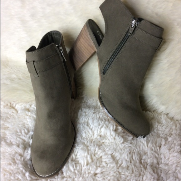 Cato Green Open Heel Ankle Booties Size 10 - Picture 4 of 8